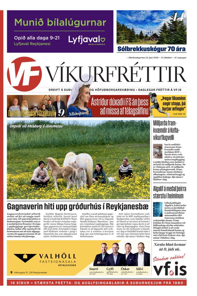 Víkurfréttir 13. tbl. 47. árg. Víkurfréttir 13. tbl. 47. árg.