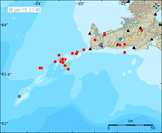 Jarðskjálftar finnast í Reykjanesbæ