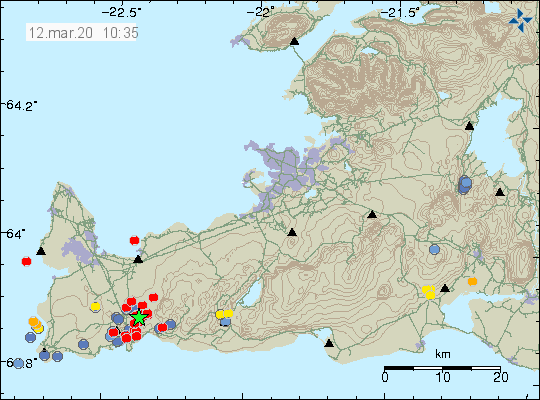 Öflugur jarðskjálfti við Grindavík - mældur M5,1