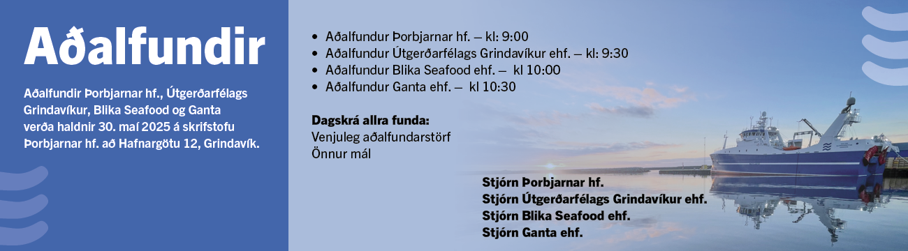 Þorbjörn Aðalfundir