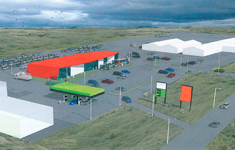 Olís fær 4000 fermetra lóð við Aðalgötu