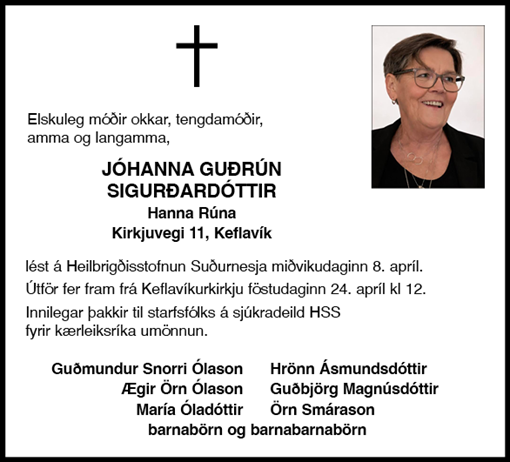 Hanna Rúna - Andlát