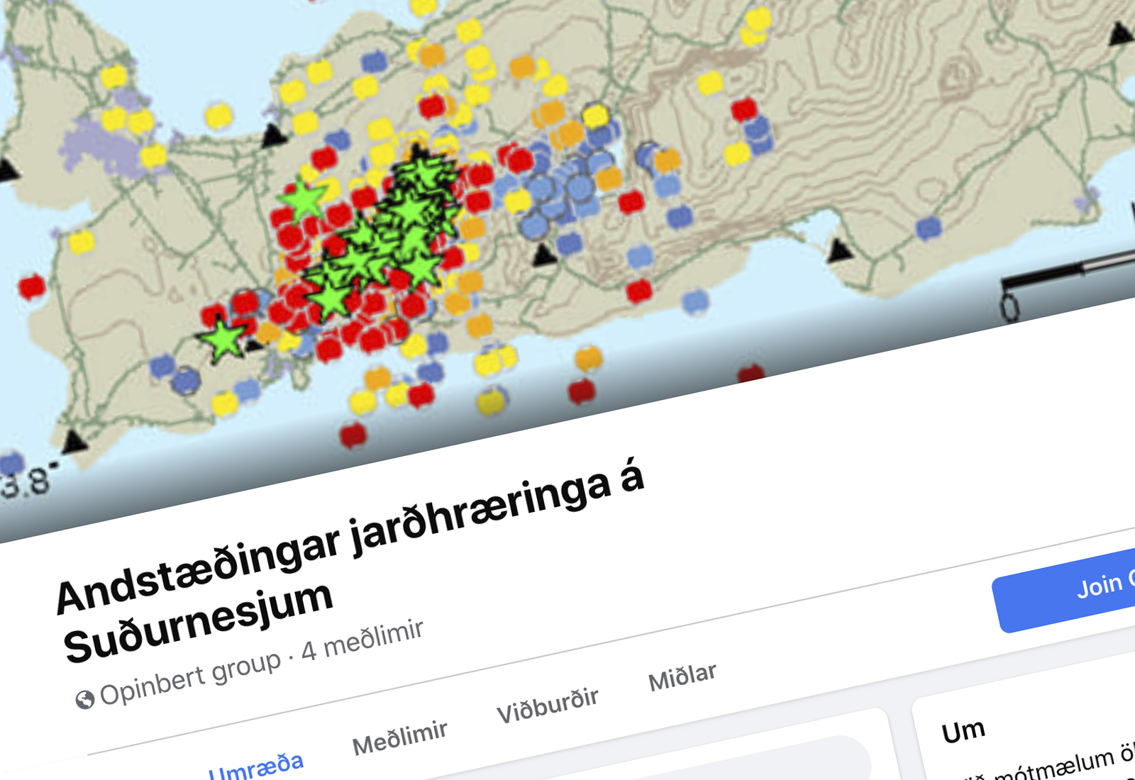 Andstæðingar jarðhræringa á Suðurnesjum vilja næturfrið