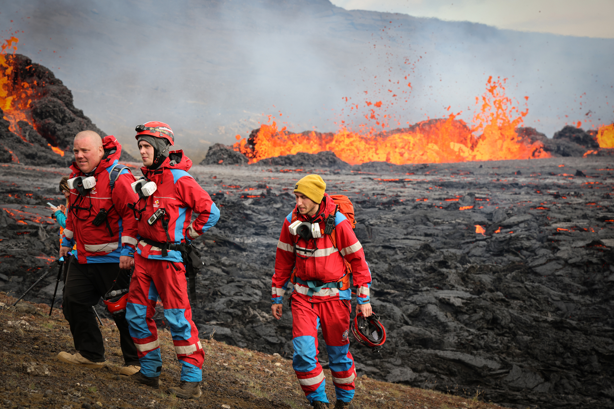 Leiðsögumenn með ferðamenn sýndu tilmælum viðbragsaðila lítinn skilning