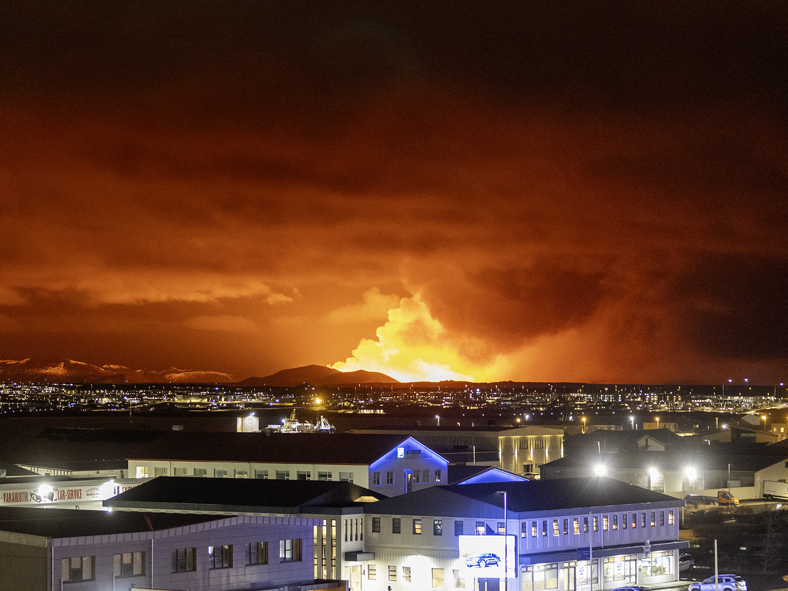 Gera ráð fyrir gasmengun í þéttbýli á Suðurnesjum