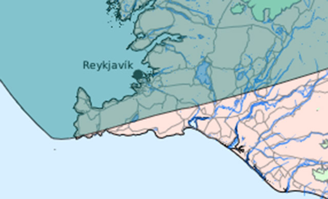 Líkur á að gasmengun frá eldgosi