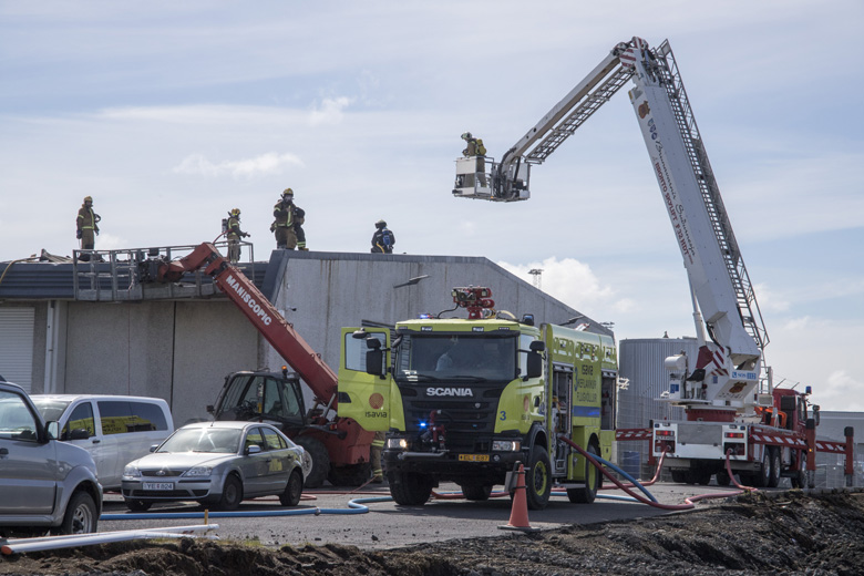 Litlu munaði að stórtjón yrði í flugeldhúsi