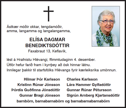 Elísa Dagmar Benediktsdóttir