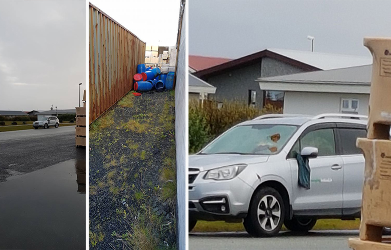 Skiluðu skömminni beint á framrúðuna