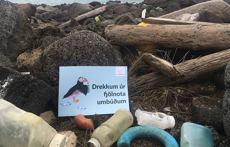 Hreinsum Ísland átak Landverndar og Bláa hersins