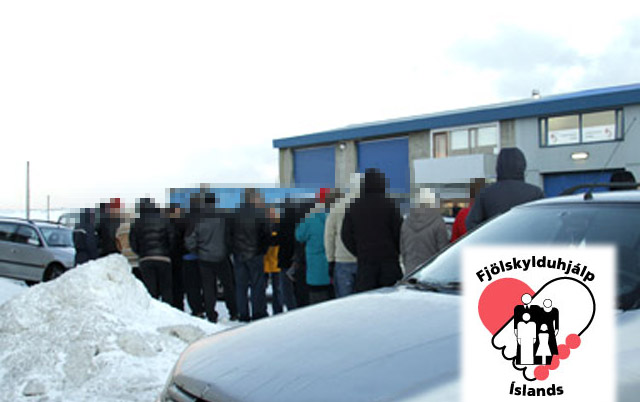 Úthlutun hjá Fjölskylduhjálp í Reykjanesbæ í dag