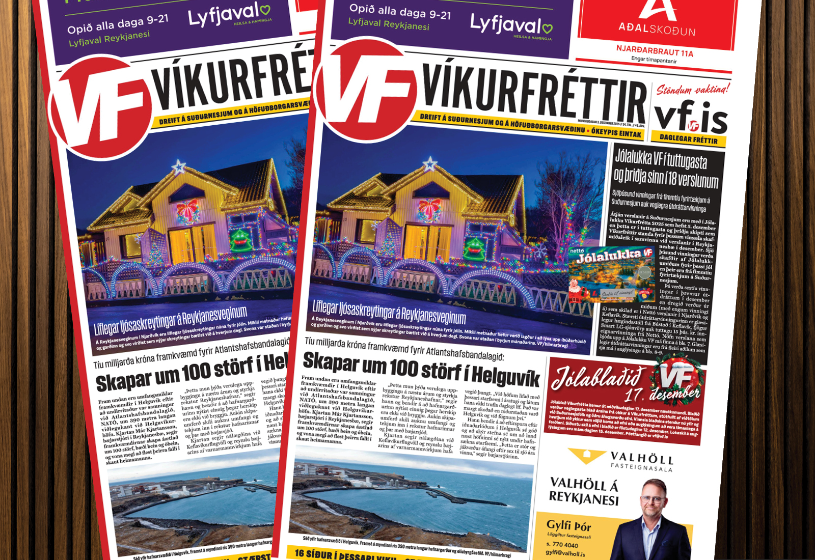 Eitt blað til jóla hjá Víkurfréttum