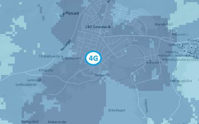 Grindvíkingar í blússandi 4G sambandi
