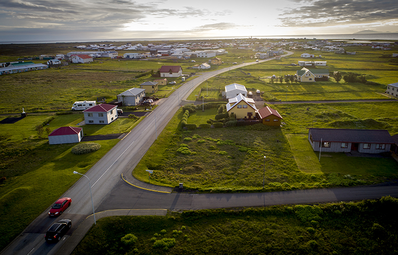 Garðmenn komnir með ljósnet