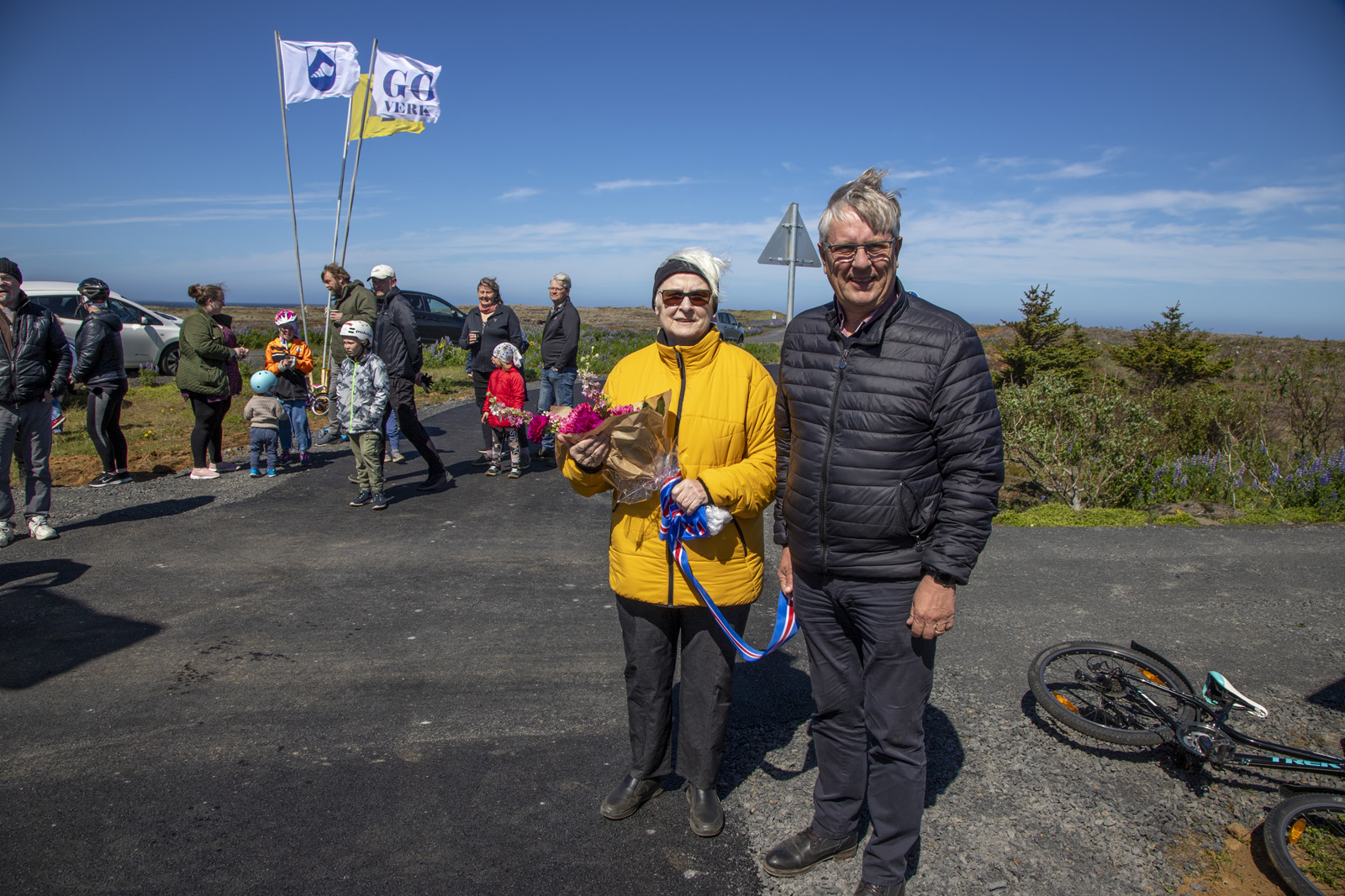 Nýjum göngu- og hjólastíg í Vogum ætlað að tengjast Reykjanesbæ og höfuðborgarsvæðinu.