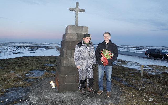 Minnisvarði um látna á Miðnesheiði