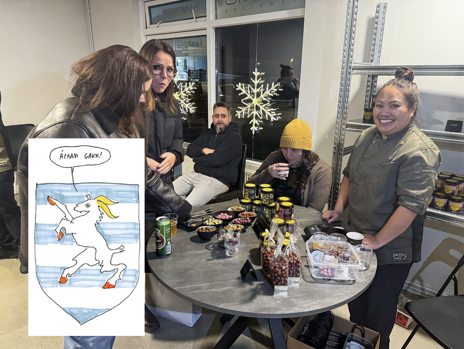 Járngerður 12. fundur 15. des: Flugeldasala, helgihald og góður gangur í fiskinum