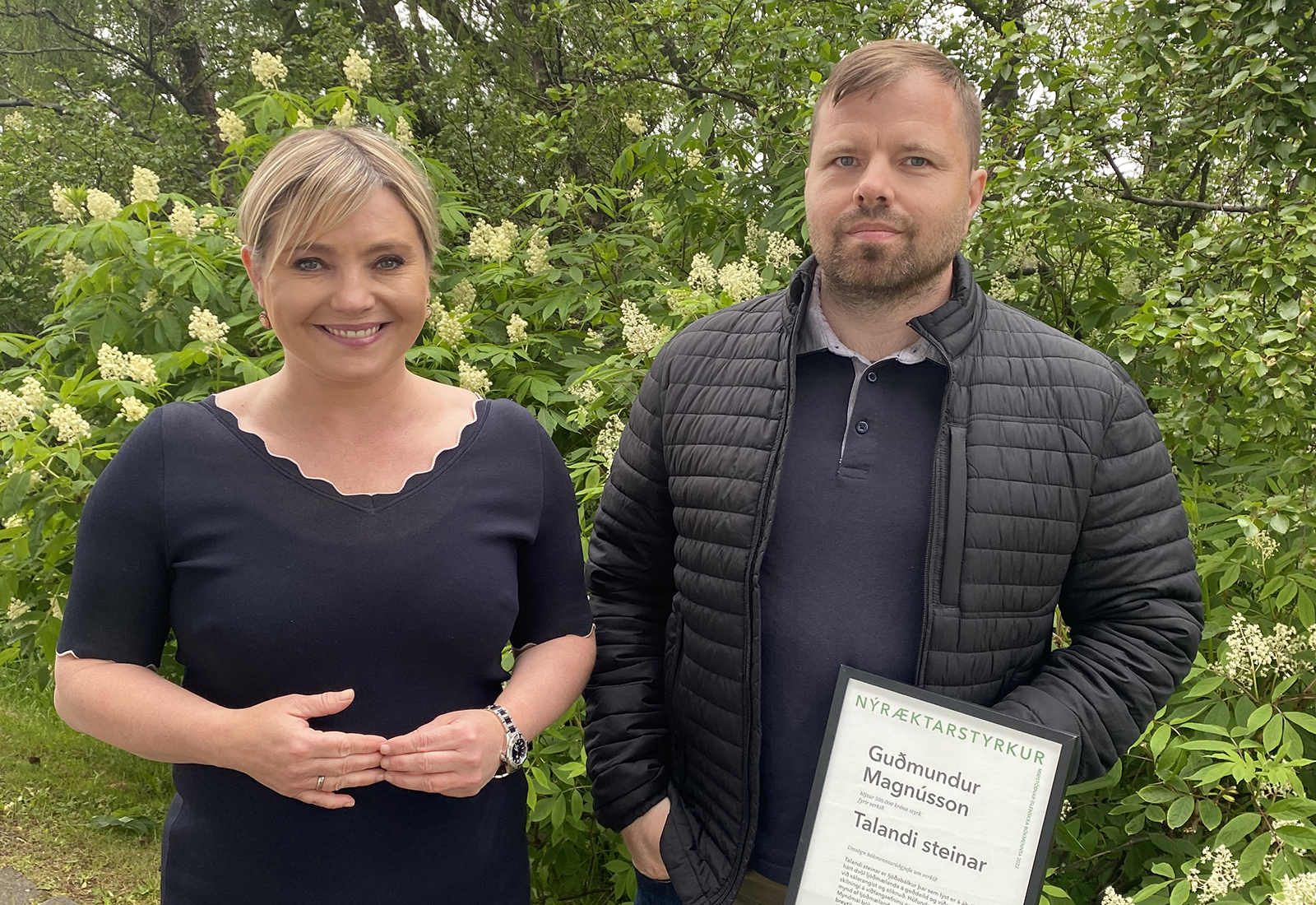 Guðmundur fékk Nýræktarstyrk fyrir Talandi steina