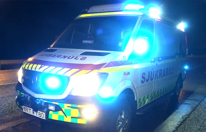 Sviðsetja harðan árekstur á Reykjanesbraut