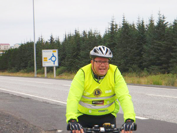 Hjólaði 154km fyrsta daginn
