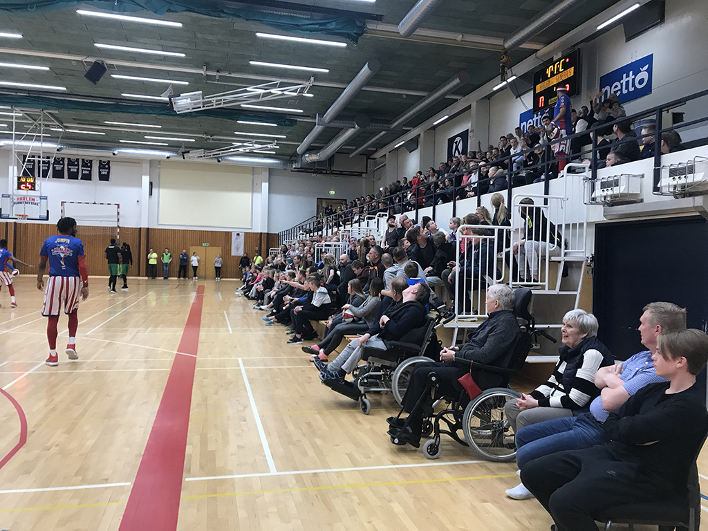 Globetrotters nældu í sigur með flautukörfu
