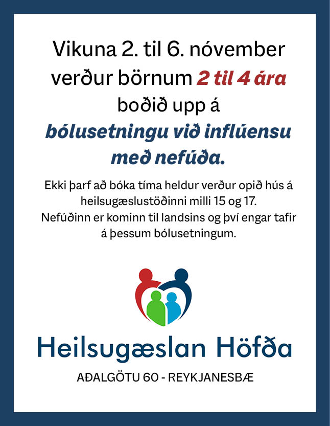 Heilsugæslan Höfða bólus. 2026