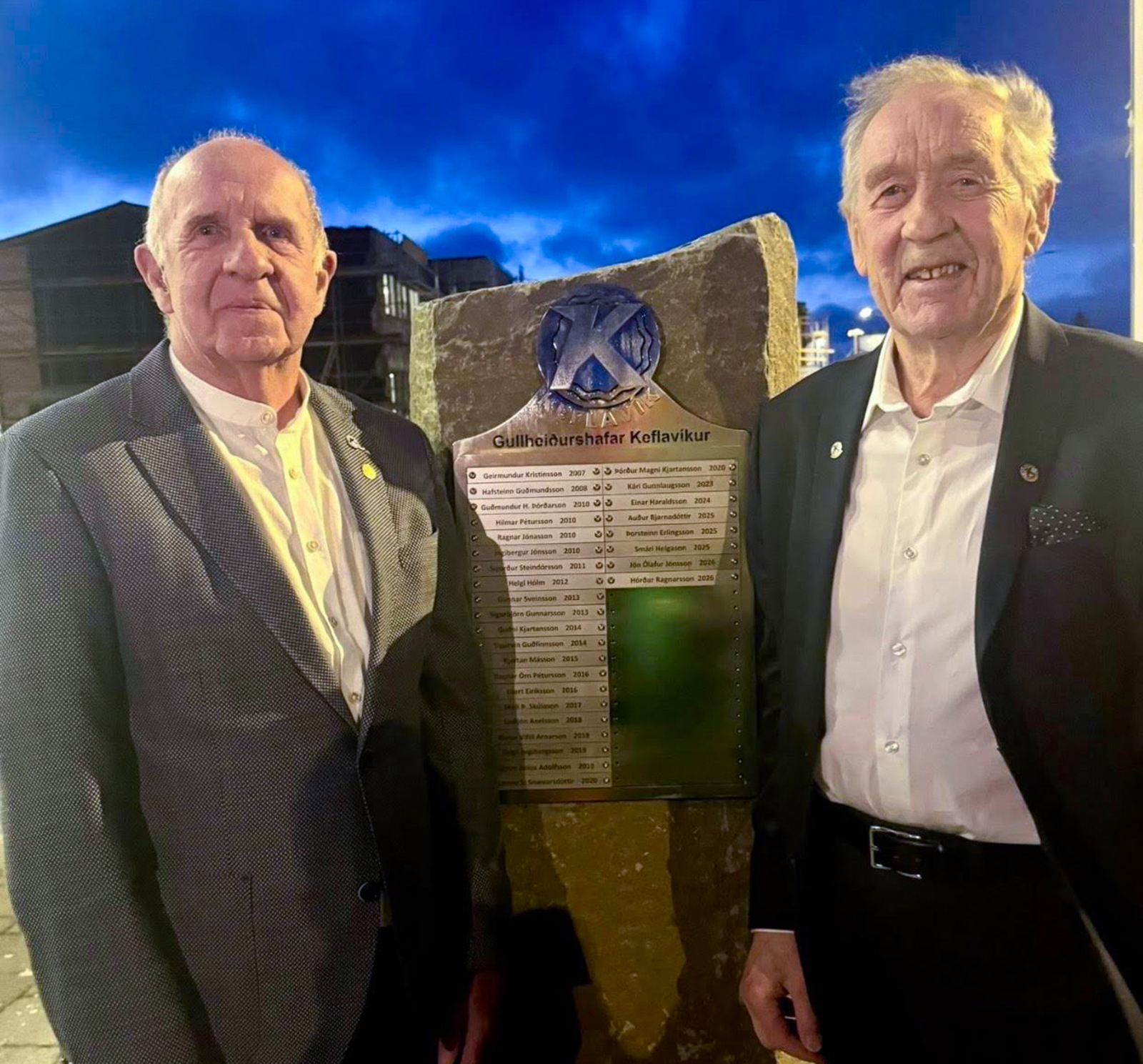 Jón Ólafur og Hörður fengu Gullheiðursmerki Keflavíkur