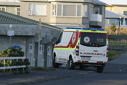 Barnið flutt á HSS