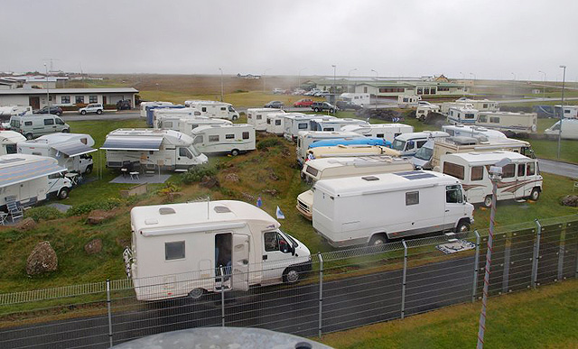 200 húsbílar hreiðruðu um sig í Garðinum