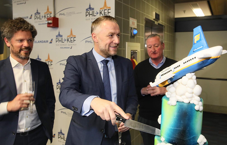 Fyrsta flug Icelandair til Philadelphia
