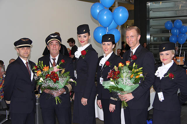 Fyrsta ferð Icelandair til Genfar