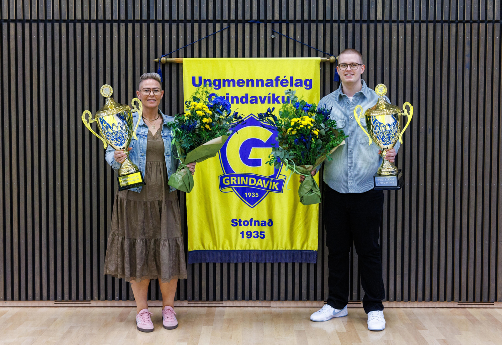 Íþróttafólk Grindavíkur 2024 og meistaraflokkarnir snúa heim