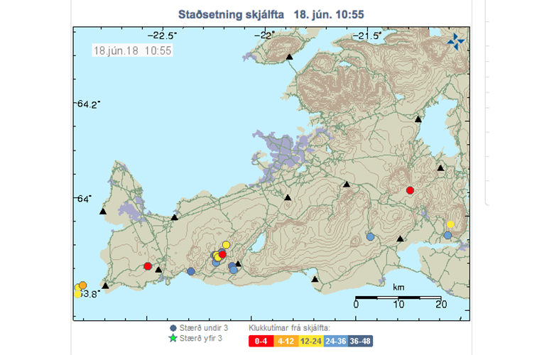 Snarpur jarðskjálfti í Grindavík