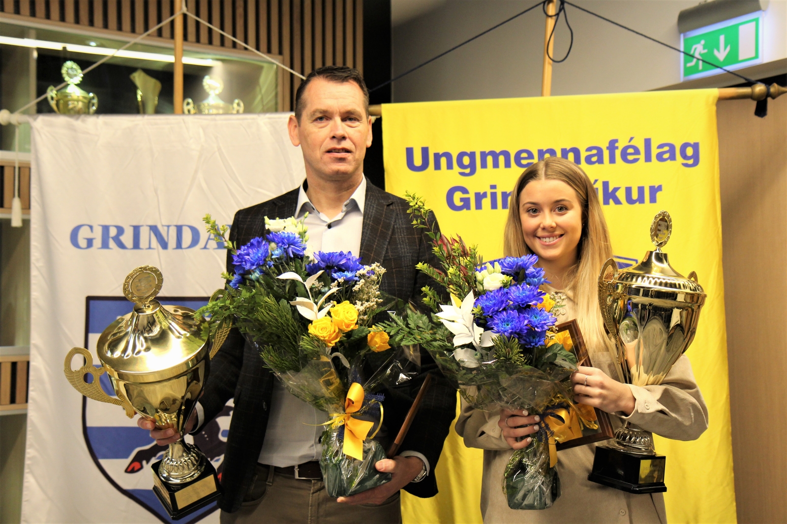 Hrund og Jón Axel íþróttafólk Grindavíkur 2019