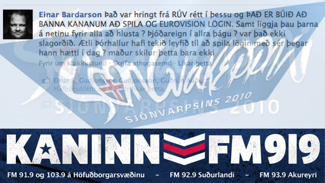 Kananum bannað að spila Eurovisionlögin
