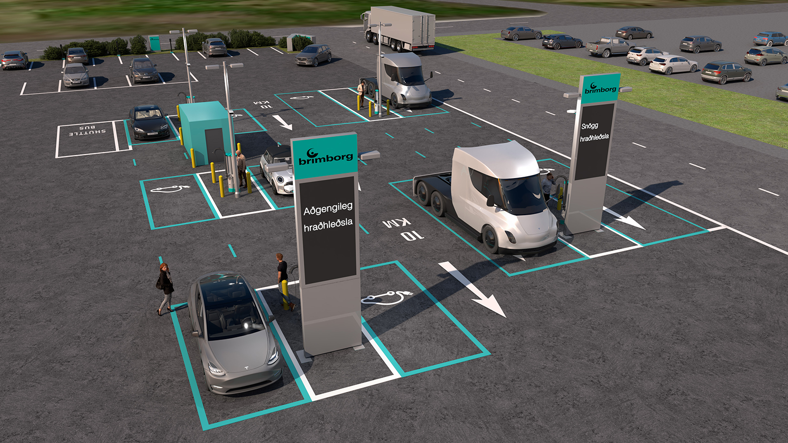 Brimborg opnar í sumar öflugustu hraðhleðslustöð landsins í Reykjanesbæ