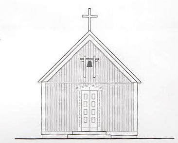 Kirkja í 19. aldar byggingarstíl
