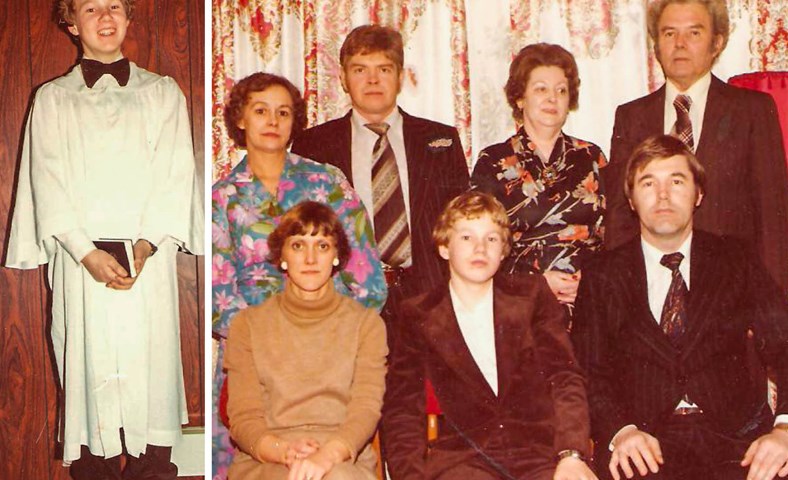 Flauels jakkaföt og kalt borð