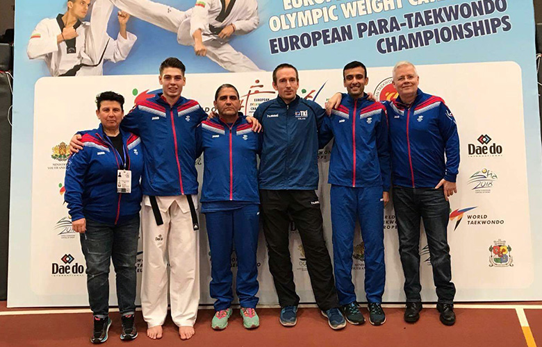 Kristmundur öflugur á EM í taekwondo