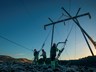 Hærra mastur yfir varnargarða  við Svartsengi