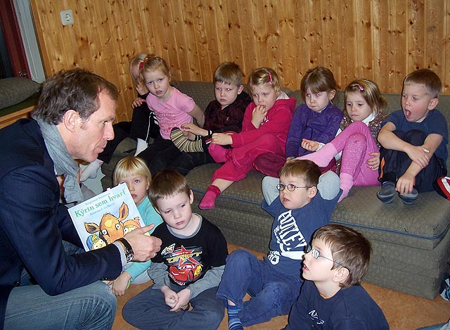 Þorgrímur Þráinsson í heimsón á Heiðarseli