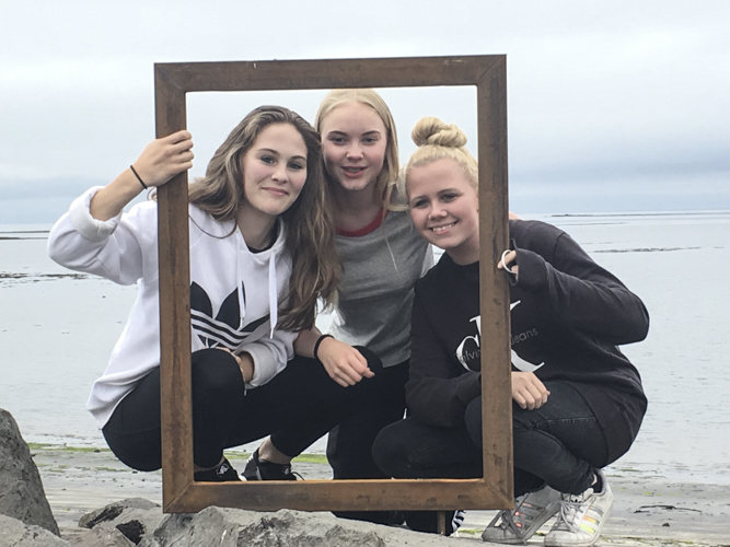Glæsilegt listaverk við sjávarsíðuna í Sandgerði
