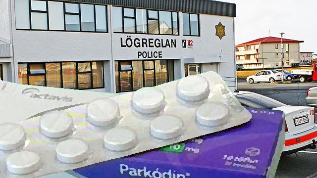 Staðin að verki við lyfjasölu