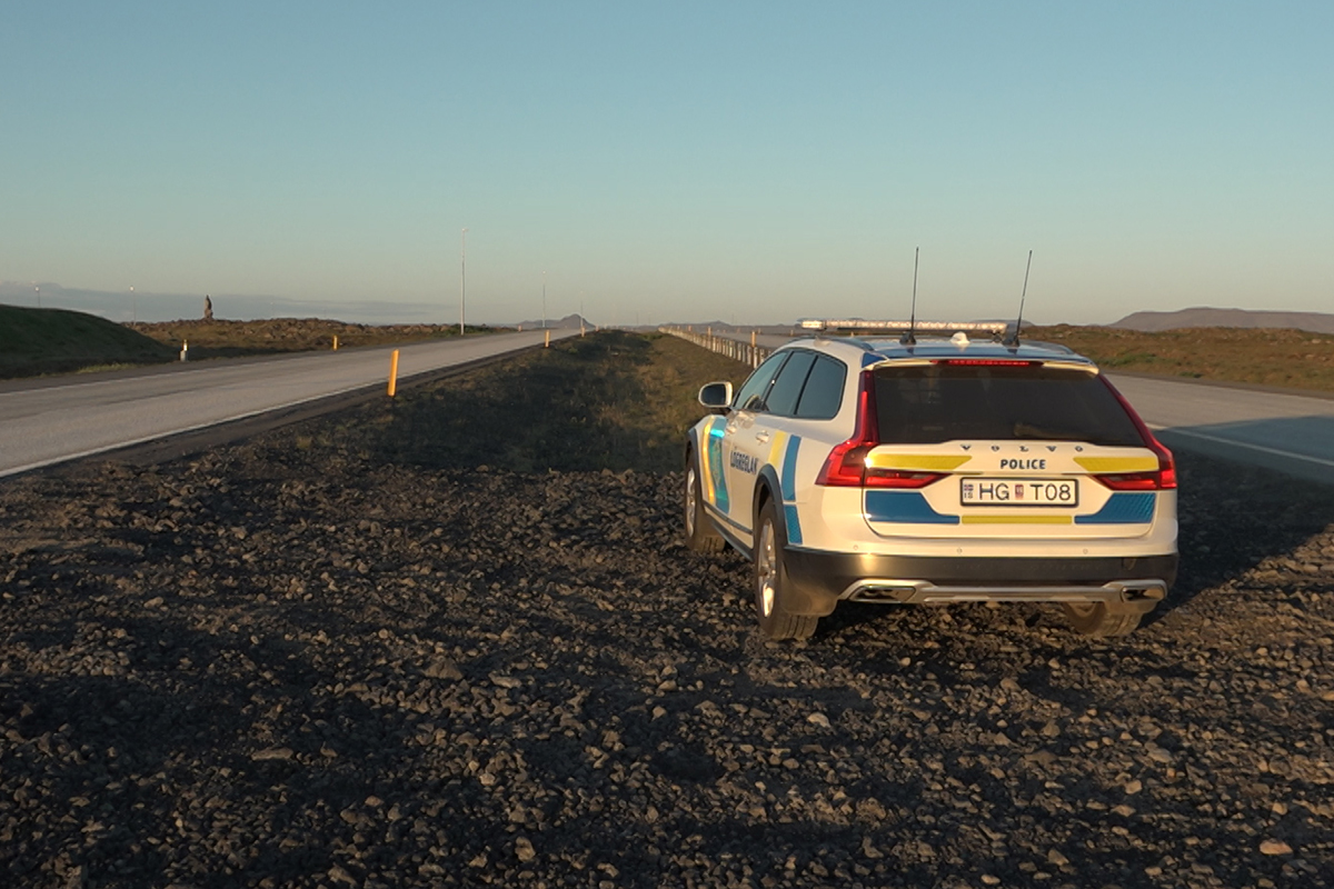 Ferðamaður fékk sér í ærlega í staupinu áður en hann fór á brautina