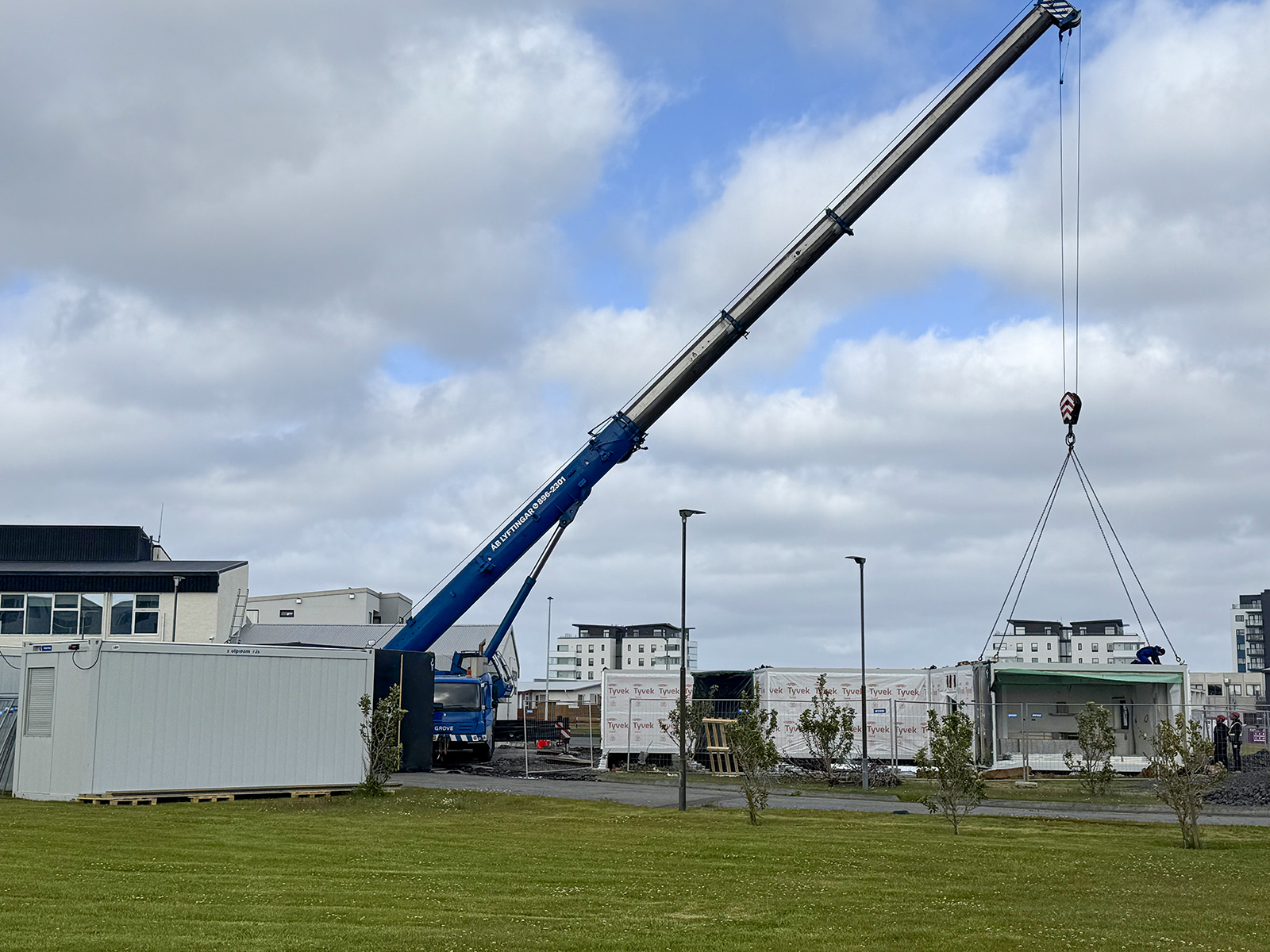 Gáma viðbygging við gömlu lögreglustöðina.