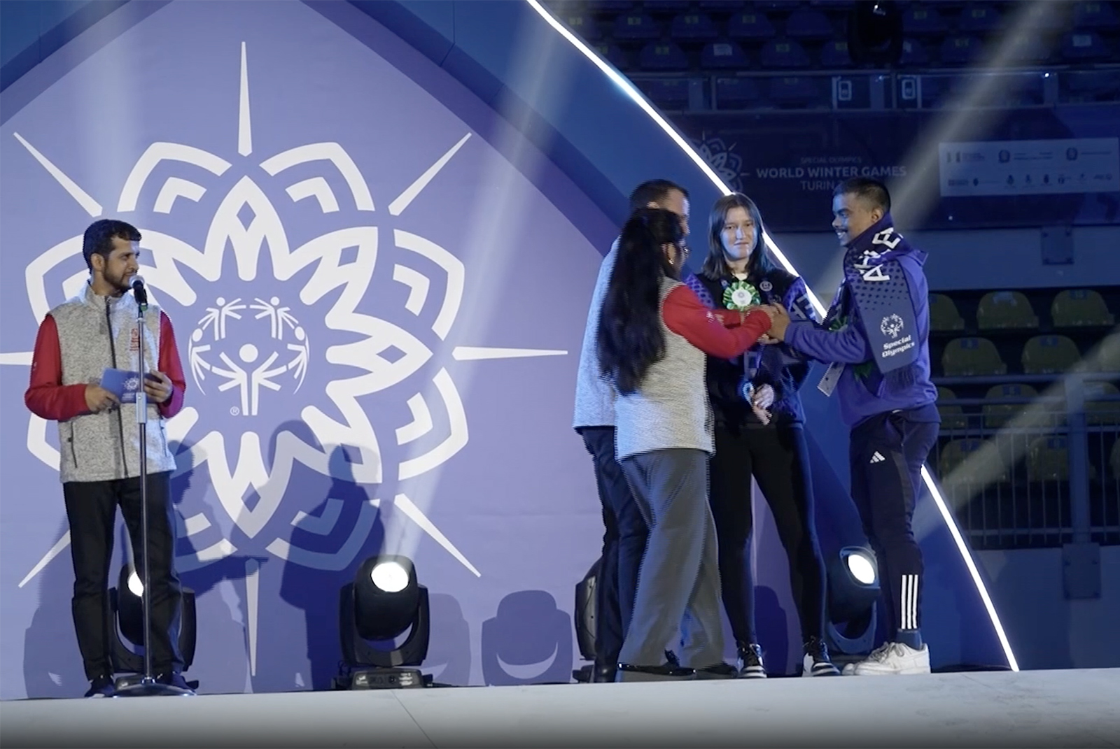 Magnús Orri heiðraður á vetrarleikum Special Olympics