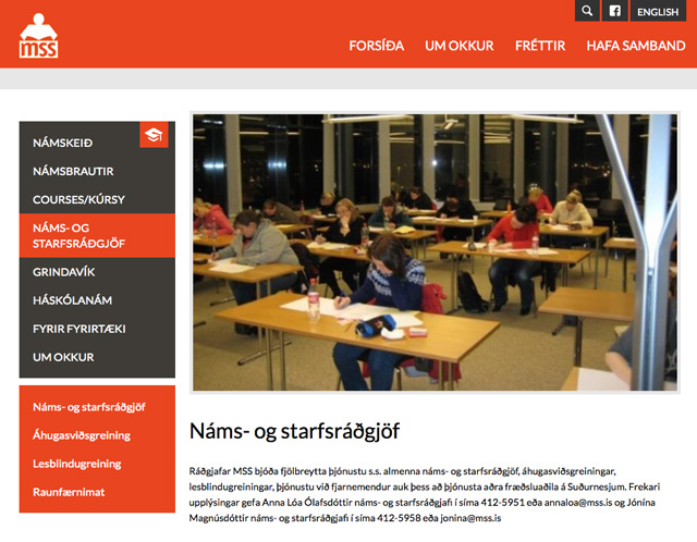 Ný vefsíða MSS í loftið