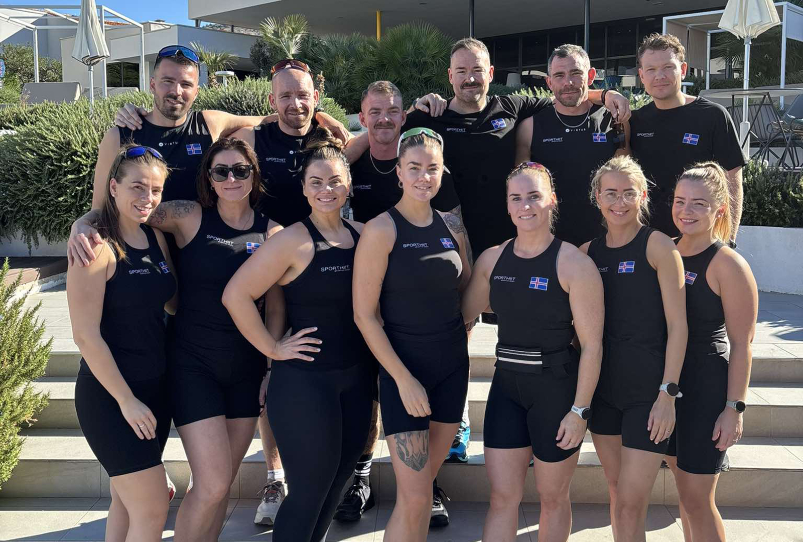 SportHiit hópur úr Reykjanesbæ tók þátt í Spartan