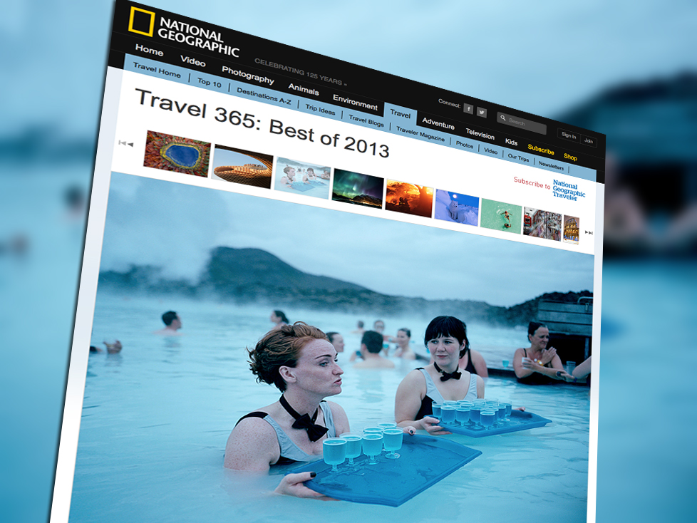 National Geographic heillað af Bláa lóninu