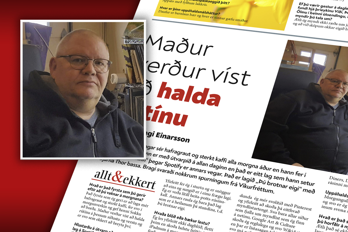 Maður verður víst að halda rútínu